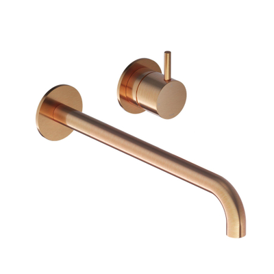 Hotbath Cobber pièce de finition robinet mélangeur lavabo encastrable et 25 cm bec en cuivre brossé DESTOCKAGE
