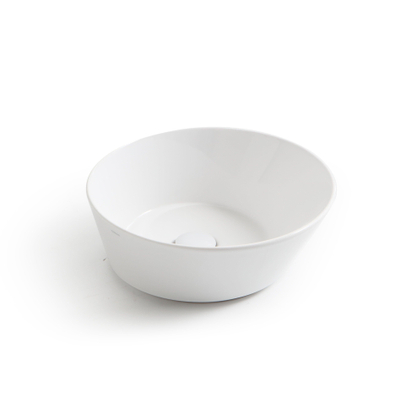 Terravito Sarnico Vasque design 42x42x16.5cm ronde blanc mat