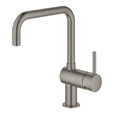 Grohe Minta Keukenkraan - hoog - draaibare u uitloop - brushed hard graphite (antraciet)