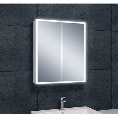 Wiesbaden Quatro Armoire de toilette avec miroir et LED, dimmable 60 x 70 x 13 cm