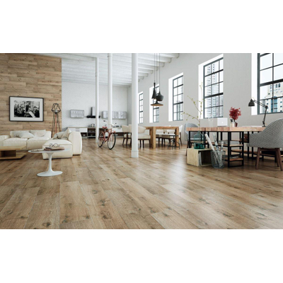 SAMPLE STN Cerámica Carreau de sol et de mur Merbau Viejo Aspect bois Mat Brun