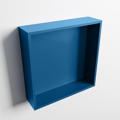 Mondiaz Easy nis 29.5x29.5x8cm voor Inbouw/opbouw 1 open vak Solid surface Jeans/Jeans