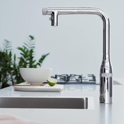 Grohe Essence SmartControl Keukenkraan - L-uitloop - dual spray - chroom