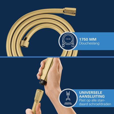 GROHE Silverflex Doucheslang - 175cm - glad - cool sunrise