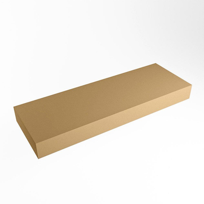 Mondiaz TOP 30 Plan sous vasque suspendu - 120x30x12cm - solid surface - Oro