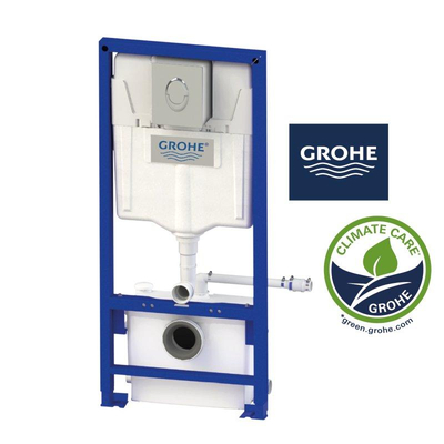 Sanibroyeur Saniwall Pro UP - réservoir encastré Grohe - carrelable - Sanibroyeur broyeur - panneau de commande chrome brillant