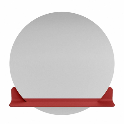 Mondiaz SPOT miroir – Ø 80 cm – avec tablette – Fire (rouge)