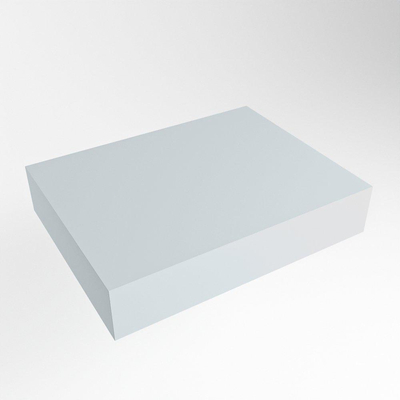 Mondiaz TOP 46 Topblad - 50x41x12cm - geschikt voor afdekplaat - Solid surface - Clay