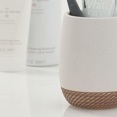 Sealskin Braid Gobelet porte-brosse à dents Sable