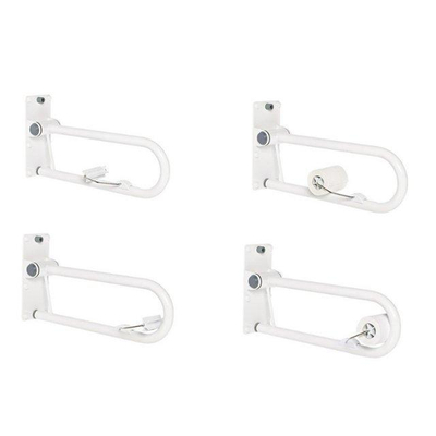 Ridder Leo porte-rouleau de papier toilette pour barre d'appui relevable blanc