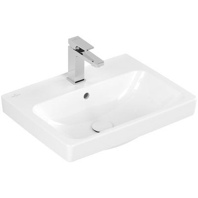 Villeroy & boch Architectura Wastafel - 42x55cm - met kraangat - antibacterieel - wit alpine