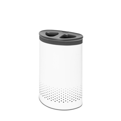 Brabantia Wasbox - 55 liter - kunststof deksel - uitneembare waszak - wit