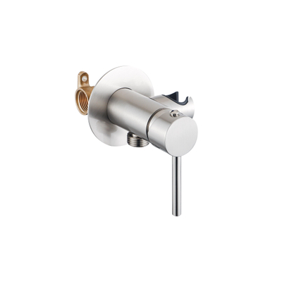 Fortifura Calvi Mitigeur Ensemble bidet - support de douchette - flexible de douche 100 cm - douchette bidet - inox brossé