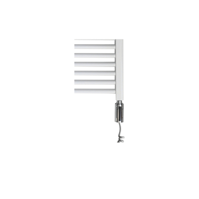 Sanicare HVW Elektrische Radiator - 111.8x60cm - 730W - wifi - thermostaat - chroom - rechtsonder - wit