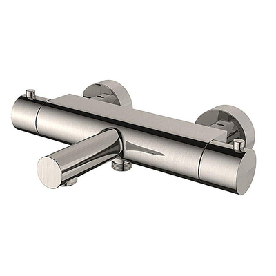 Wiesbaden Style thermostatische badmengkraan cooltouch geborsteld staal PVD