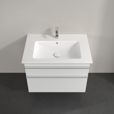Villeroy & Boch venticello wastafelonderkast - 75.3x59cm 2x lade - mat wit
