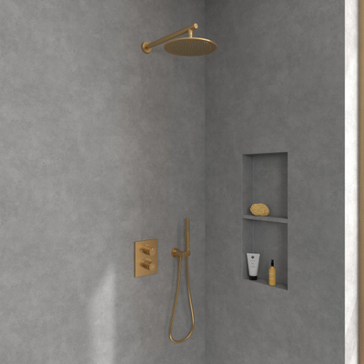 Villeroy & Boch Universal Showers regendouche - 252mm rond - Brushed Gold (goud)