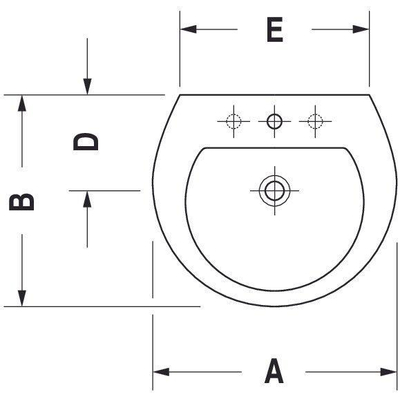 Duravit Darling New wastafel 65x55cm 1 kraangat wit