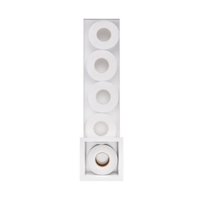 Hotbath &MORE Inbouw Reserverol Houder - 16x60x14cm - voor 6 rollen - mat wit