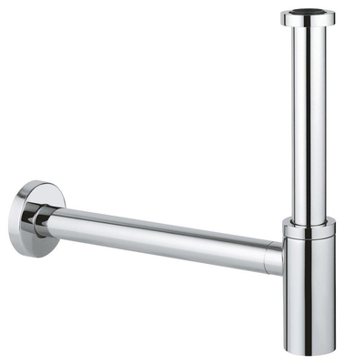 GROHE Siphon de design universel 1 1/4 avec tube mural et rosace chrome