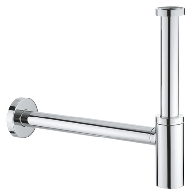 Grohe Universele Designsifon - 1 1/4 inch - met muurbuis en rozet - chroom