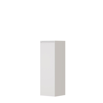 INK Half Hoge Kast - 35x35x106cm - 1 deur - greeploos - MDF lak - hoogglans wit