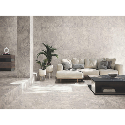 Baldocer Ceramica Canyon vloer- en wandtegel - 120x120cm - 9mm - natuursteen look - mat grey (grijs)