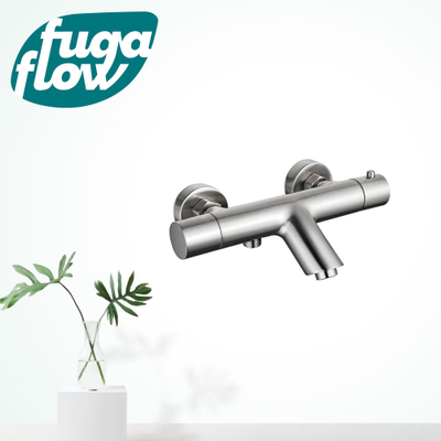 FugaFlow Eccelente Sobrado Badkamer Thermostatische Badkraan - geborsteld RVS PVD