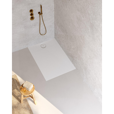 Riho Nuvia Douchevloer - 120x80cm - antibacterieel - purite - white matt