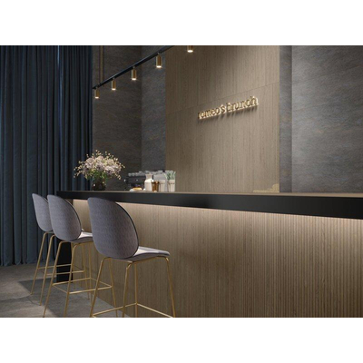SAMPLE Terravito Ravino Keramische wandtegel - 40x120cm - 10.8mm - Walnut