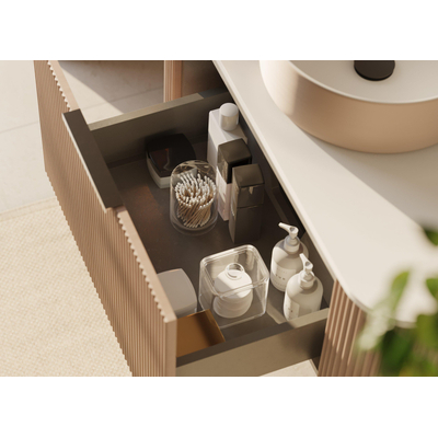 Differnz Olle Meuble sous lavabo - 89x39x45.5cm - chêne clair