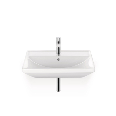 Duravit D-neo Wastafel - met kraangat - met overloop - 55x44x16.5cm - wit
