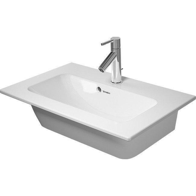 Duravit ME by Starck meubelwastafel compact zonder kraangat met overloop 63x40cm wit