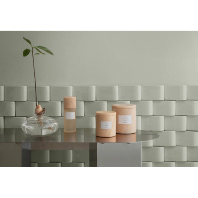 Blomus FRABLI Bougie parfumée - travertin - S - Indian Tan