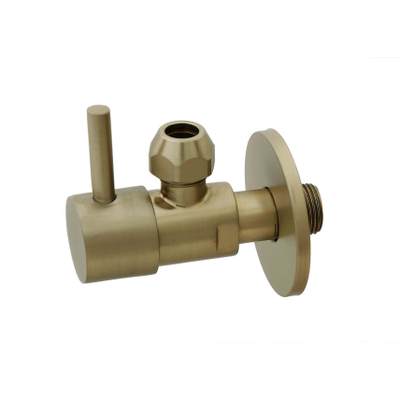 Xellanz Minimal hoekstopkraan 3/8" x 3/8" of knel 10 mm geborsteld messing PVD