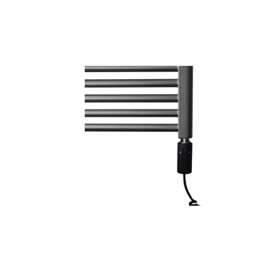 Sanicare electrische design radiator 111,8 x 60 cm. Gun metal met WiFi thermostaat zwart