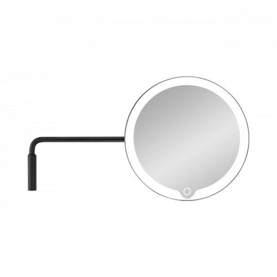 Wall-mounted LED Vanity Mirror | H 20 cm, B 20 cm, T 30,5 cm LED Kosmetikspiegel mit Wandhalterung