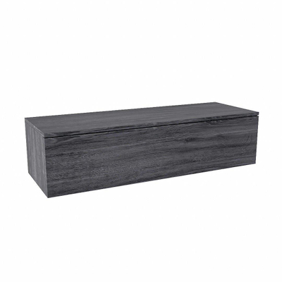 MODULE MONDIAZ ALAN Meuble sous lavabo - 120x45x30cm - 1 tiroir - push to open - MDF - Anthracite mat