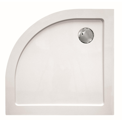Haceka Belice Receveur de douche - 90x90x4cm - quart de cercle - composite - blanc brillant