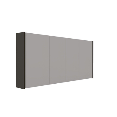 Saniclass Prime armoire de toilette – 140 x 63 x 16 cm – Noir mat