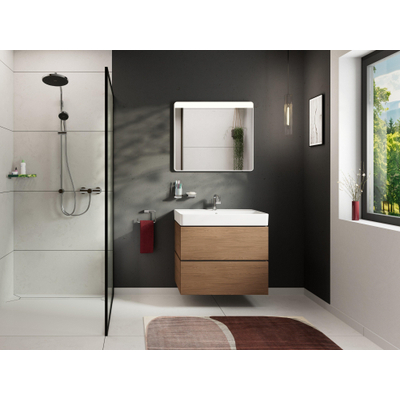 Hansgrohe Xarita Lite Q Horizontaal spiegel – 80x70 cm – directe LED – Wit mat