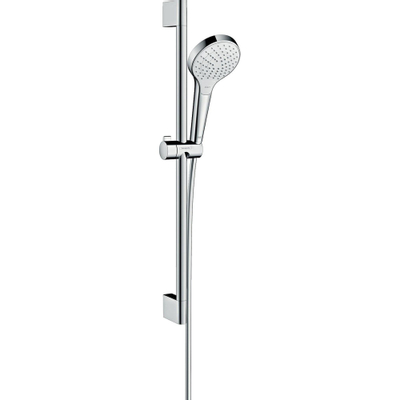 Hansgrohe Croma select s Vario glijstangset - met Croma - select S Vario - handdouche - ecosmart - 65cm - met isiflex B - doucheslang - 160cm wit/chroom - wit chroom