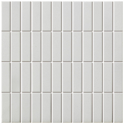 The Mosaic Factory London Carrelage mosaïque rectangulaire 7.3x2.3x0.6cm pour le sol pour l'intérieur et l'extérieur céramique super blanc