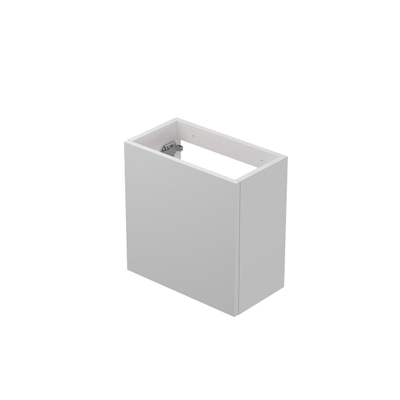 INK Contra/Enter Fonteinkast - 40x22x40cm - 1 deur - push to open of tbv grepen - links/rechtsdraaiend MDF lak - Mat wit