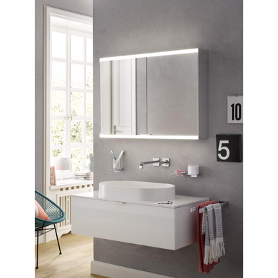 Emco Art porte-verre avec gobelet verre chrome