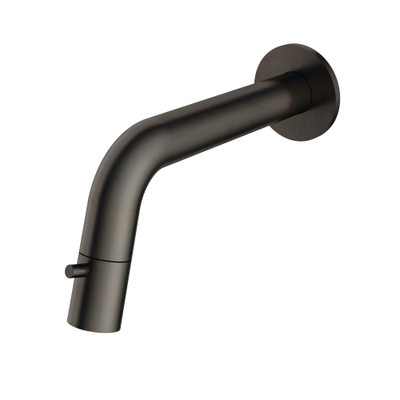 Hotbath Cobber Fonteinkraan - inbouw - uitloop - 18.6cm - inkortbaar - mat verouderd ijzer (zwart)
