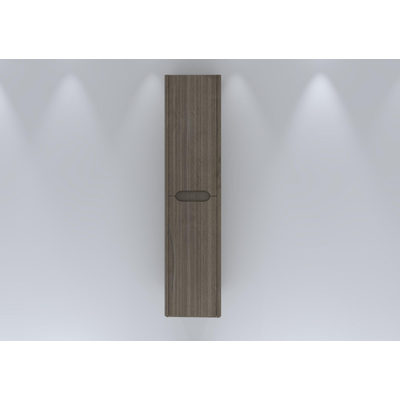 H&R badmeubelen Juice Hoge Kast - 40x35x170cm - met ronde hoeken - 3D-front - 2 deuren - rechtsdraaiend - charleston