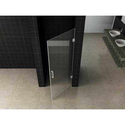 Wiesbaden Less nisdeur 800 x 2000 x 8 mm nano helder glas/chroom