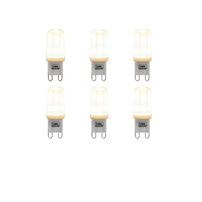 Luedd LED lamp - set van 6 - G9 - 3W - 2700K - 280LM - dimbaar