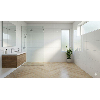 ÉCHANTILLON Terravito Gidoro carreau mural - 25x40cm - 8mm - Blanc brillant
